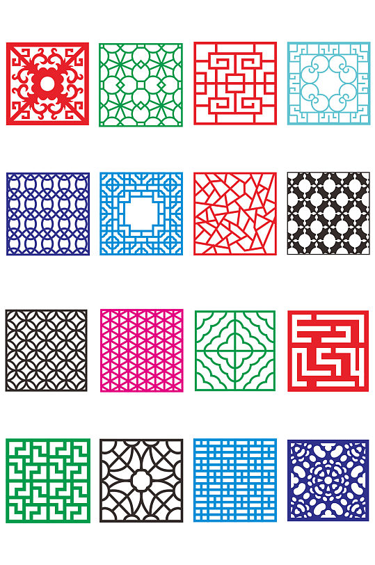 中式雕花镂空边框图片