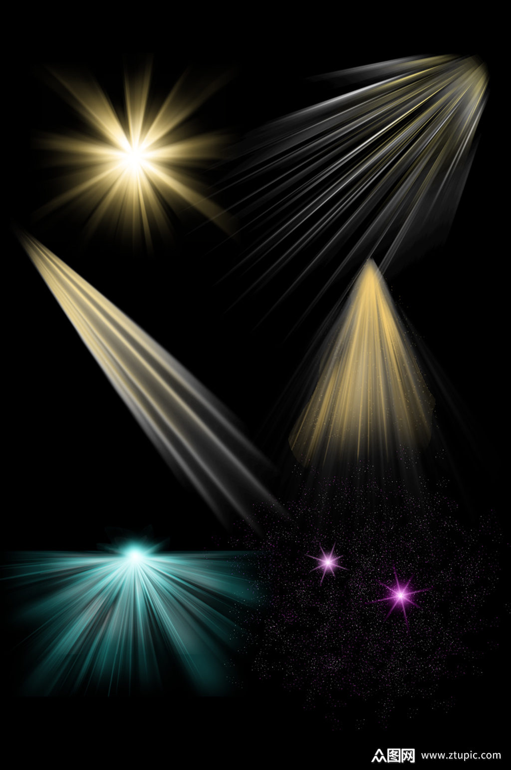 光效炫光线性光星光高光素材