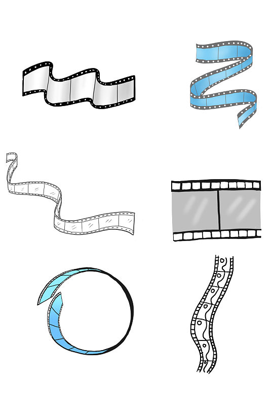 电影胶卷影视素材免抠
