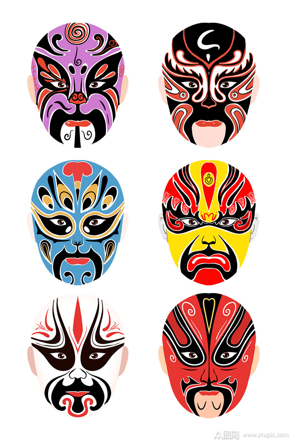 京剧脸谱中国风元素