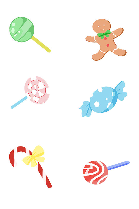 卡通糖果棒棒糖图标素材
