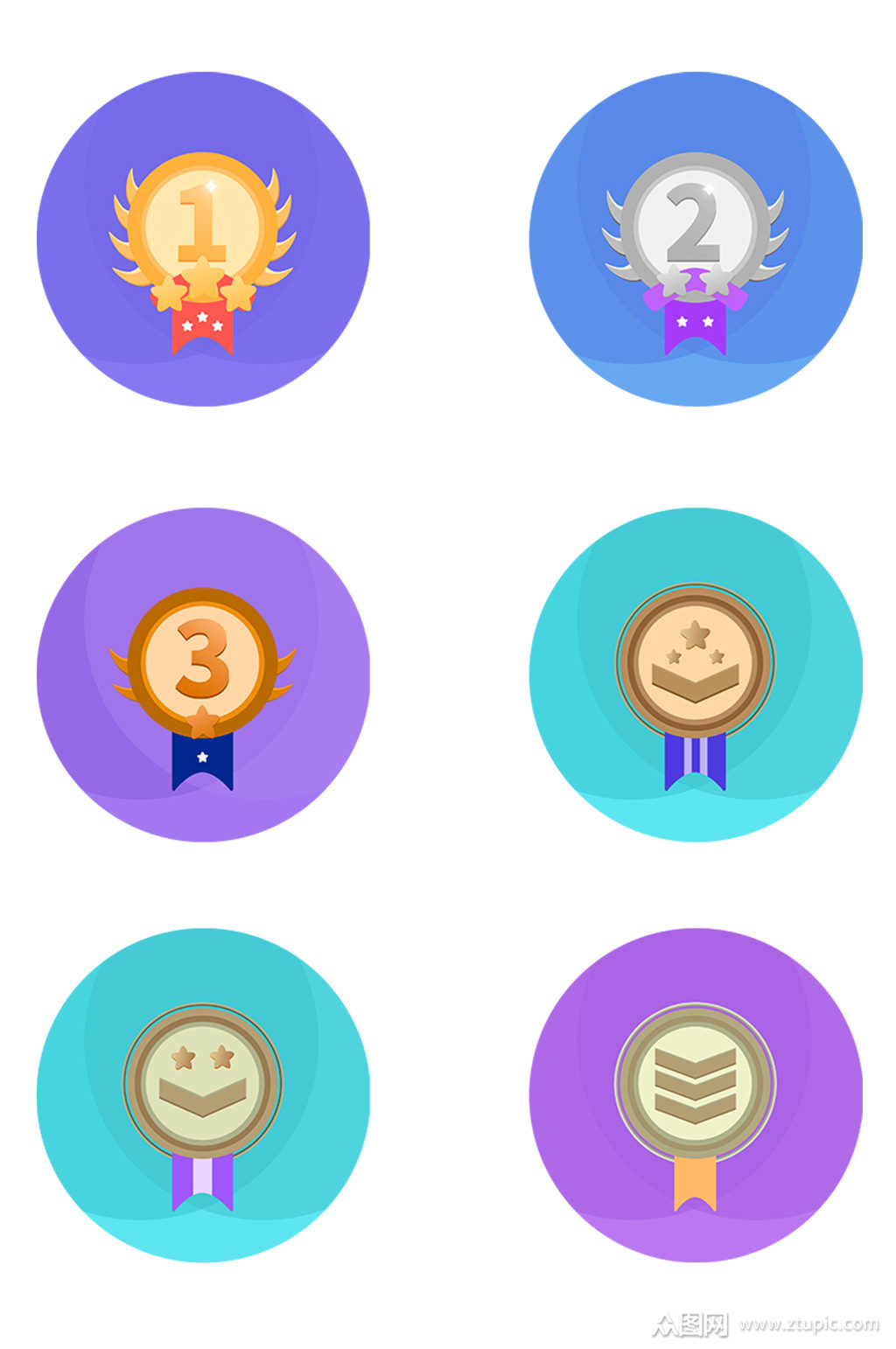 功勋排行榜图案荣誉元素素材