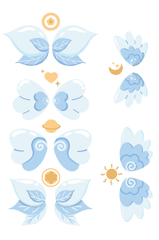 翅膀矢量素材北欧轻奢美女装饰画立即下载北欧轻奢美女装饰画金色翅膀