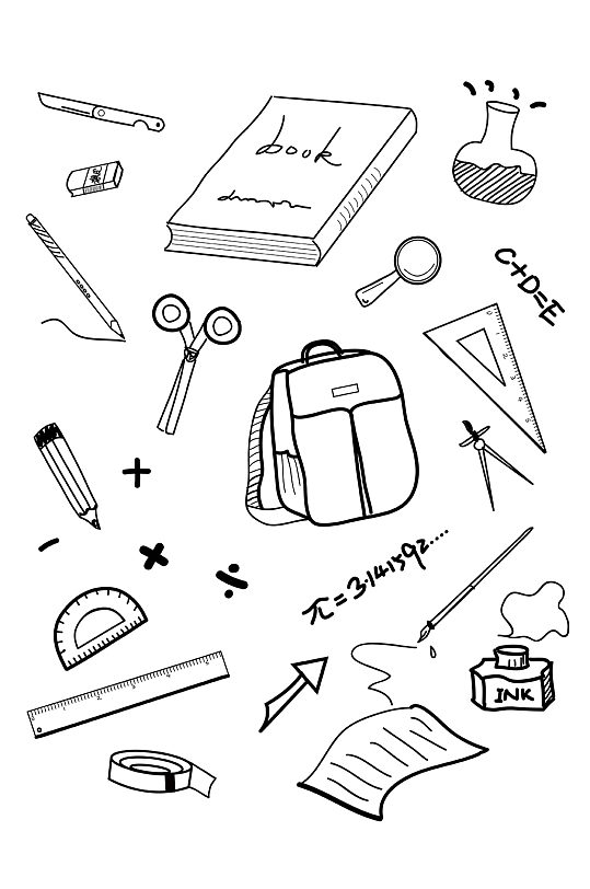 教室学生文具用品简笔画免扣元素立即下载老师和学生简笔画立即下载