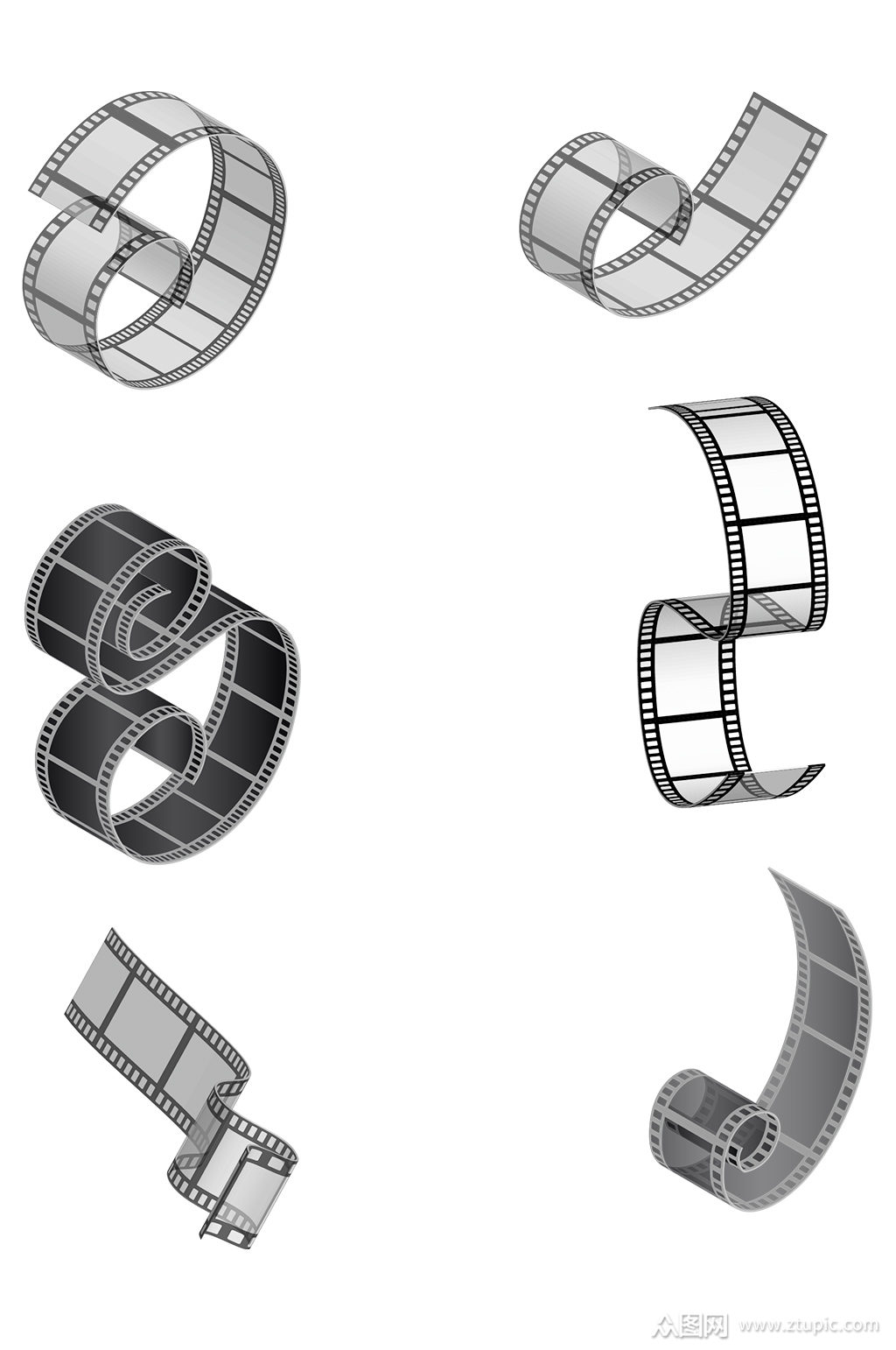 胶卷胶片设计元素免抠素材