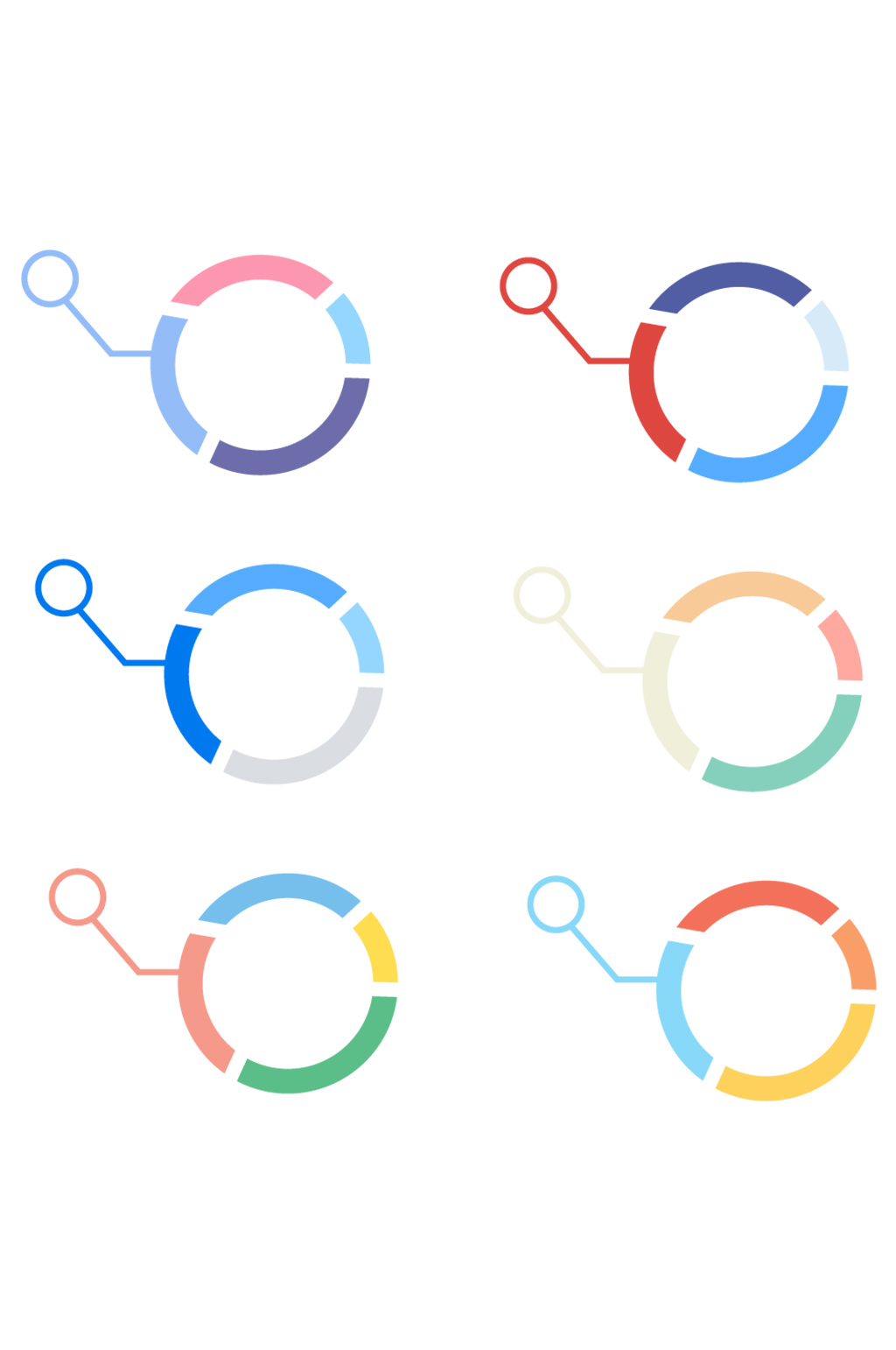 商务ppt元素矢量圆环