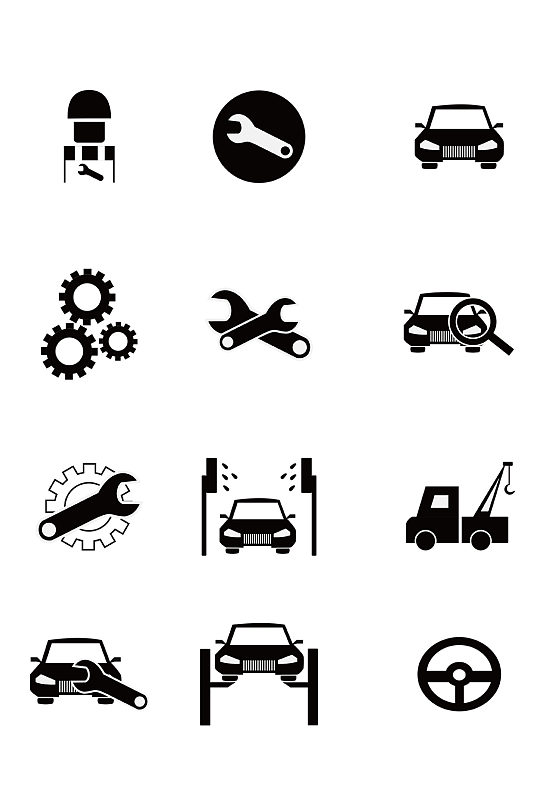 齿轮工具扳手机械免抠-众图网