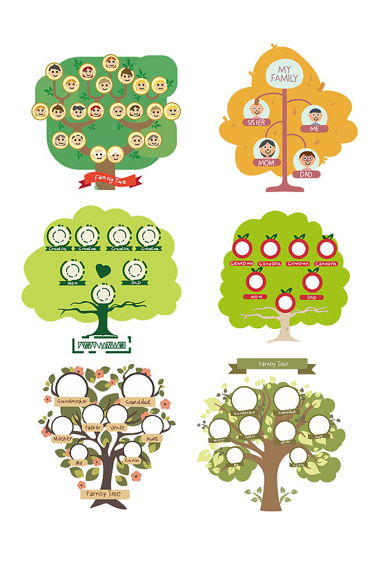 家庭卡通图片-家庭卡通素材下载-众图网
