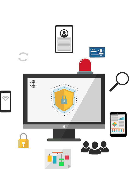 电脑标签图片-电脑标签设计素材-电脑标签模板下载-众图网