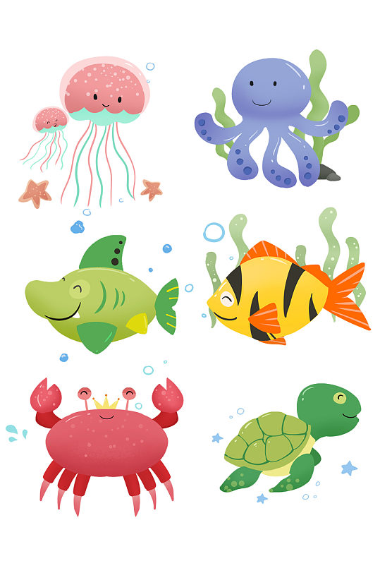 海洋动物图片免抠元素
