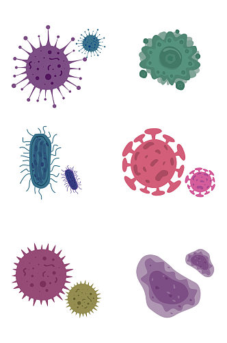 病毒细菌寄生虫微生物病菌