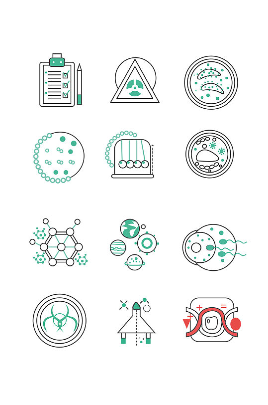 科学蝌蚪细菌科技小图标