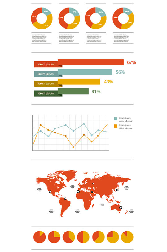 商务科技背景信息图百分比-众图网