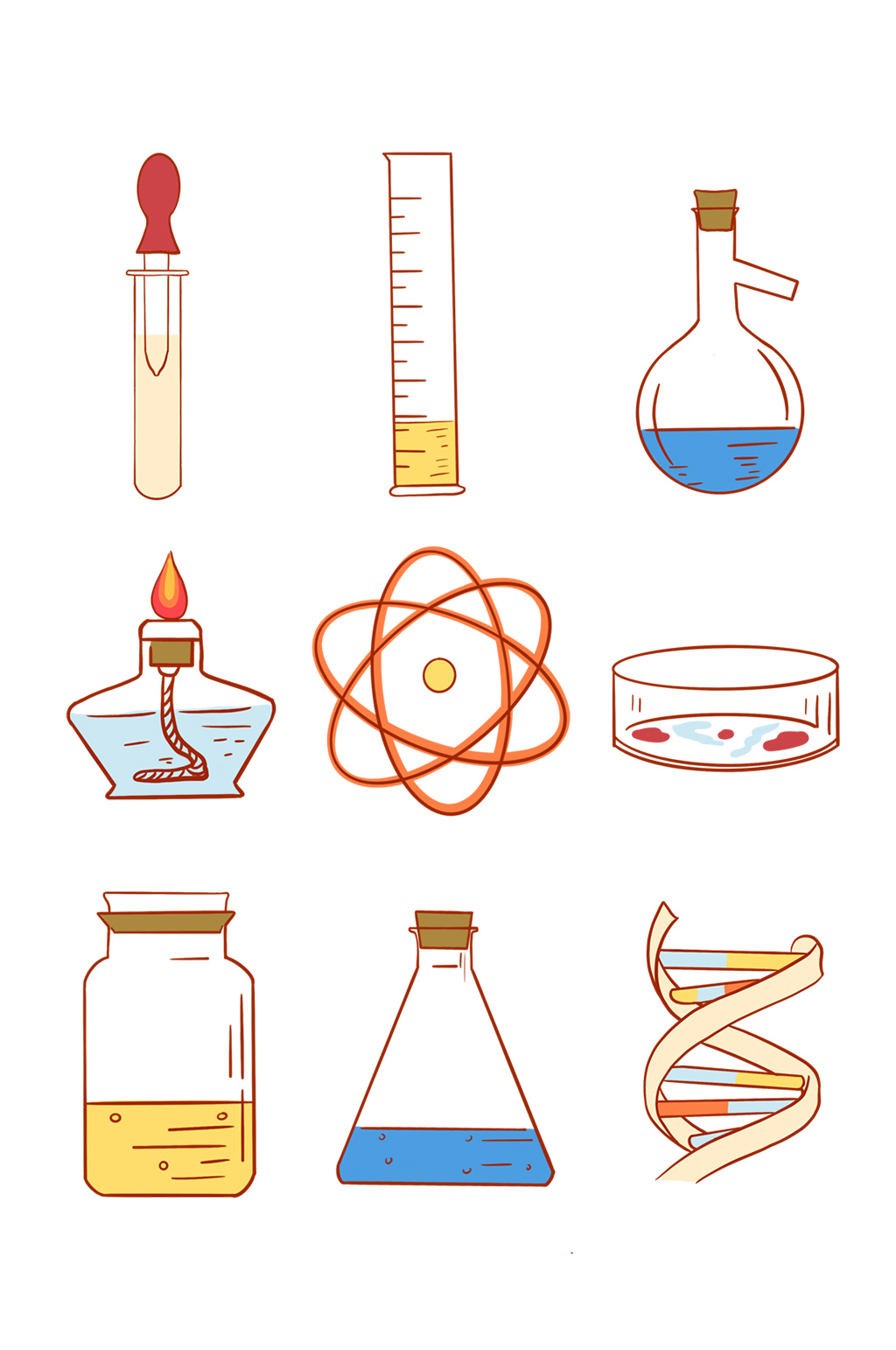 化学封面设计手绘图片