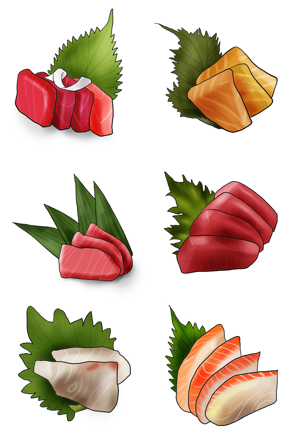 日本料理寿司刺身免抠素材