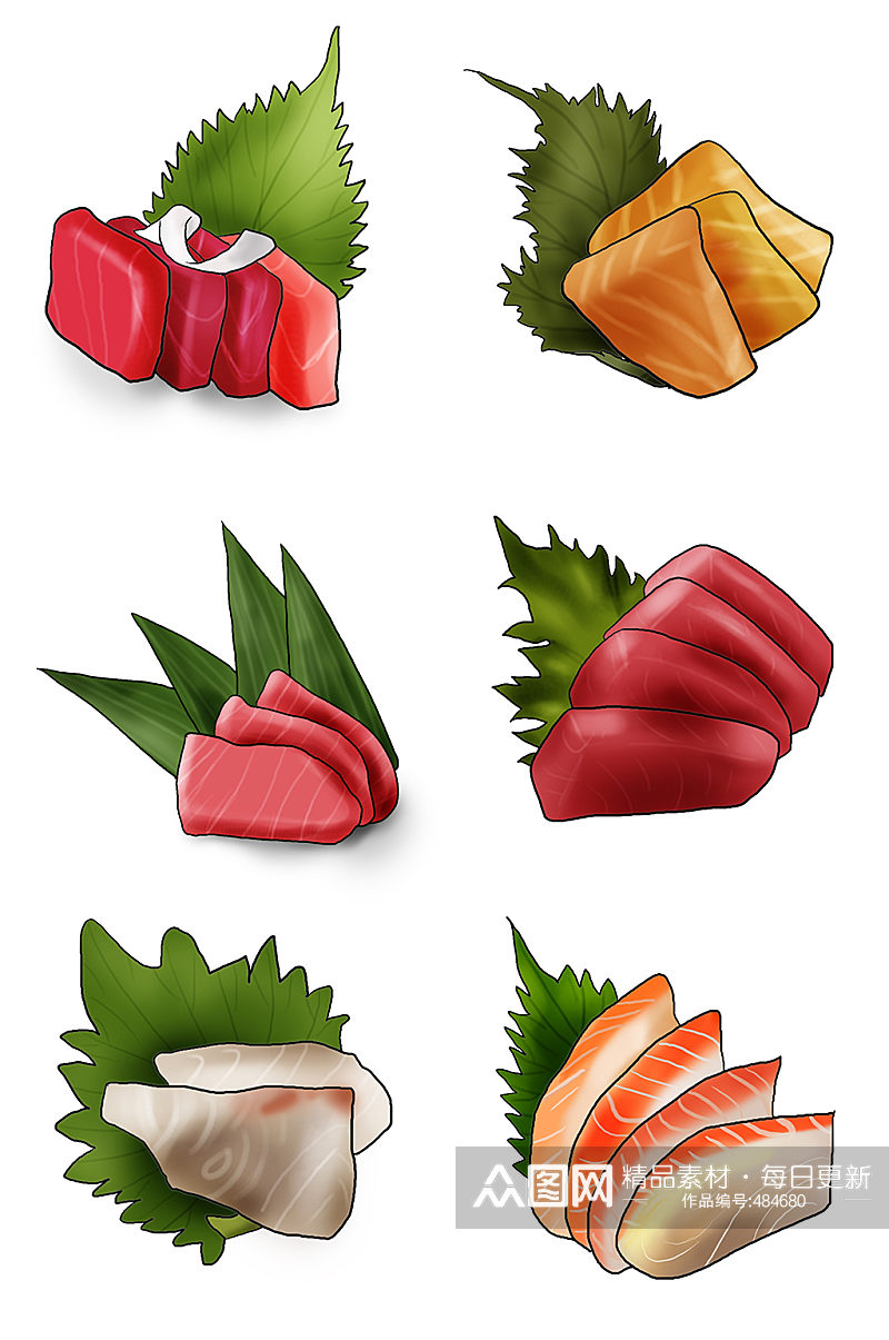日本料理寿司刺身免抠素材