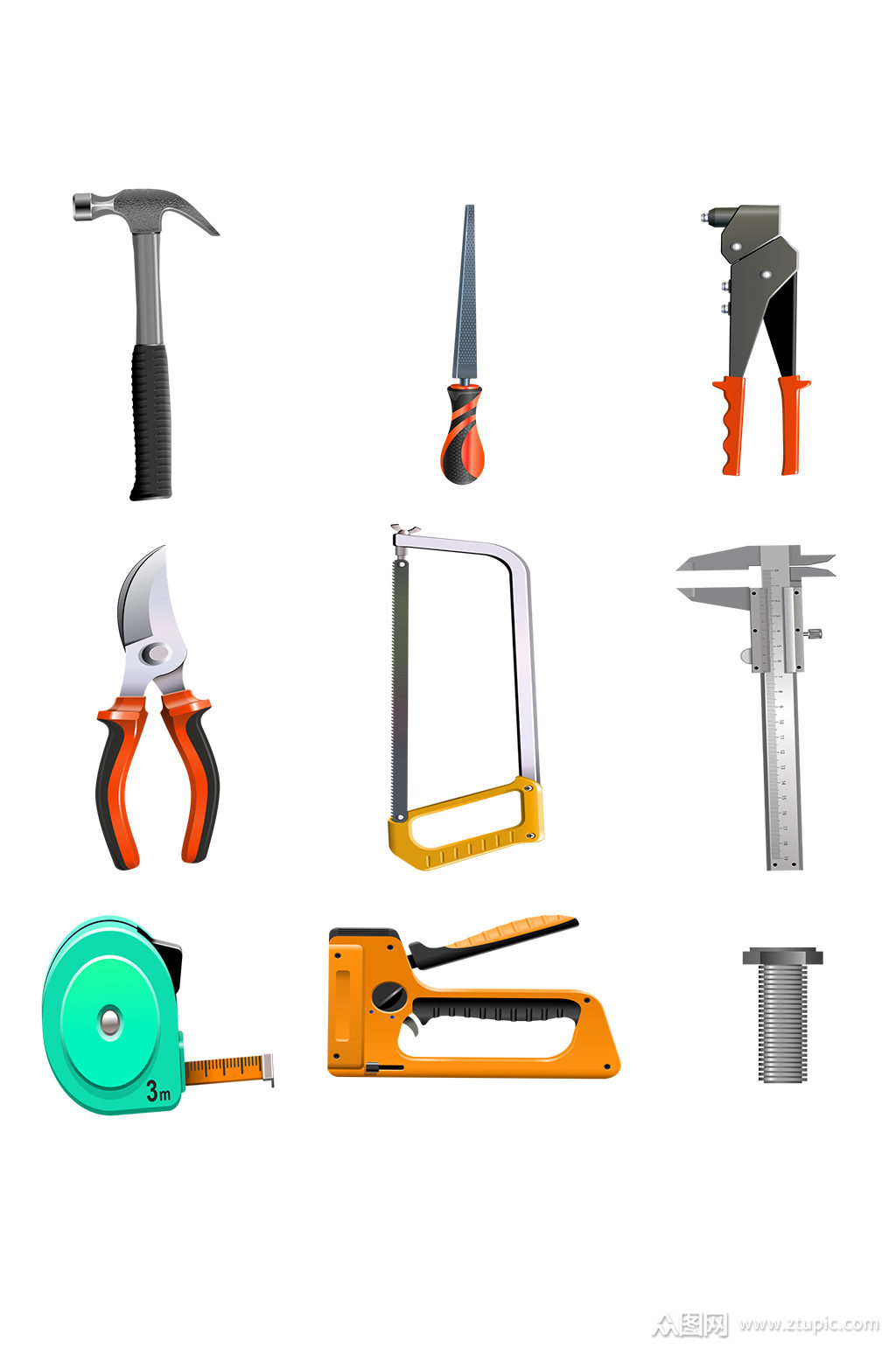 维修工具五金工具免抠模板下载-编号501156-众图网