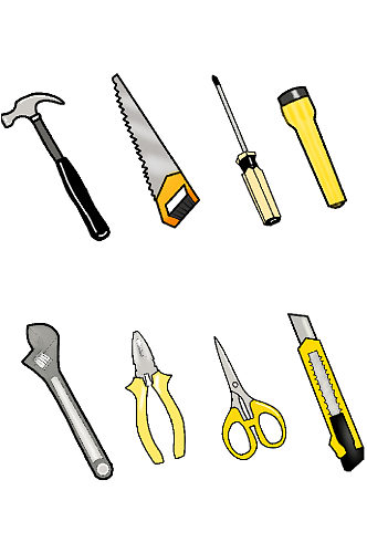 家庭装修工具锤子剪刀螺丝刀