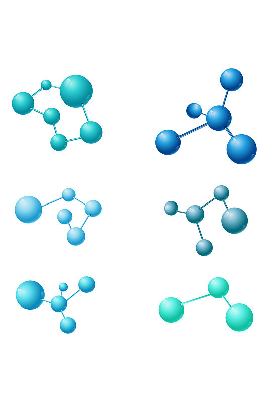 分子结构DNA图案设计元素  化学元素