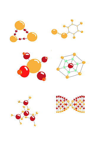化学元素多样分子式免抠 化学元素