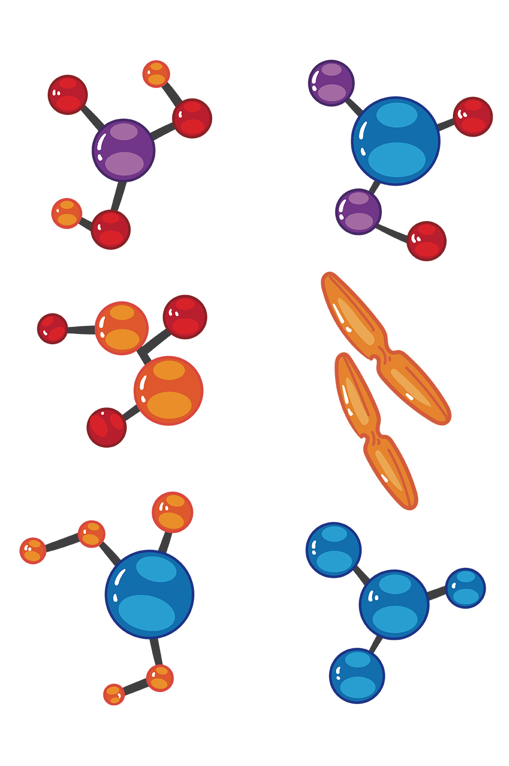 分子结构设计元素免抠 化学元素