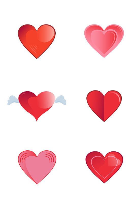 爱情心形图标图片免抠