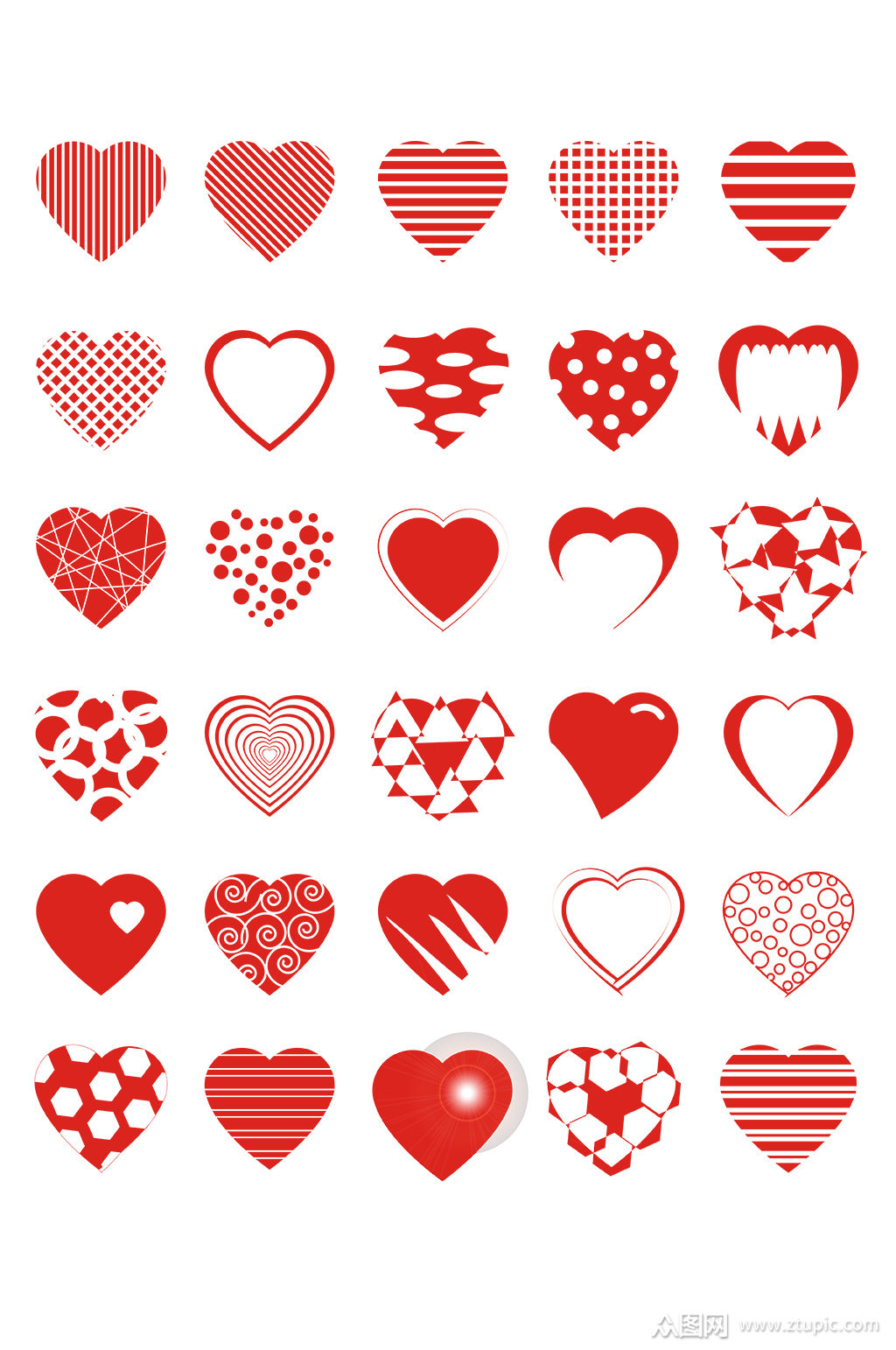 主题心形素材图标免抠