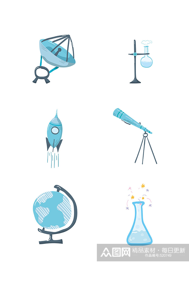 科学图标图片免抠元素 化学元素素材