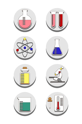图标化学研究设计元素 化学元素