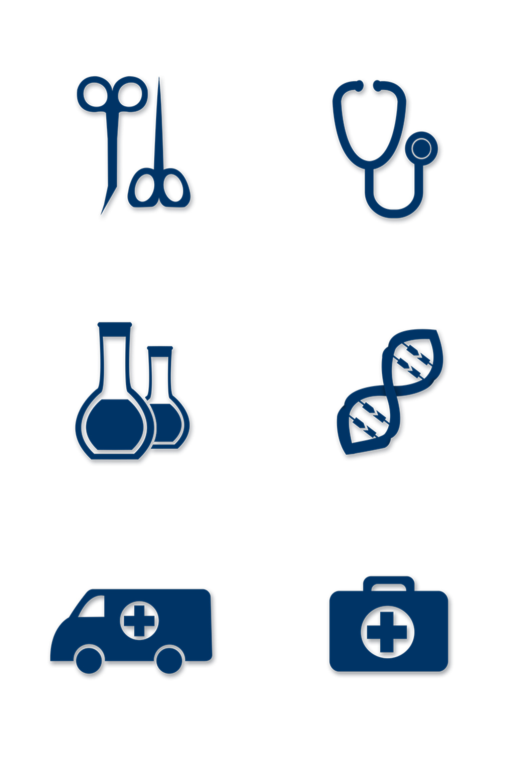 医疗图标元素矢量简单扁平化医疗器械