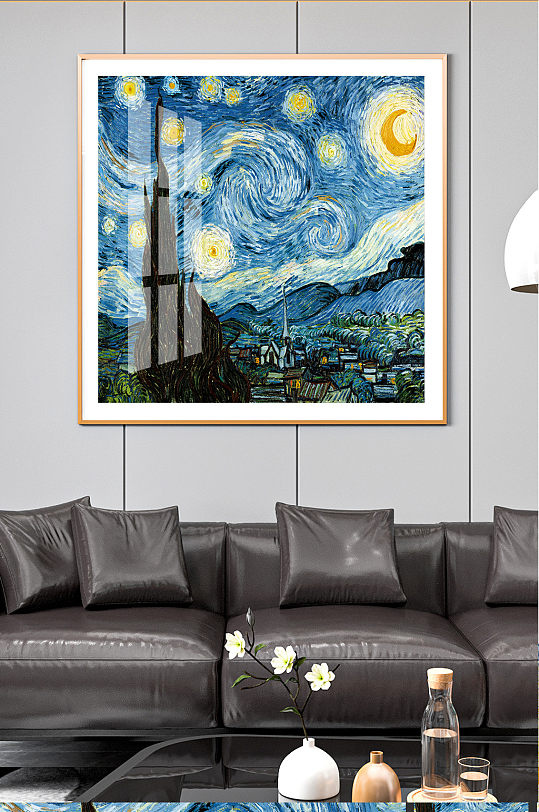 梵高星空艺术创作名画-众图网