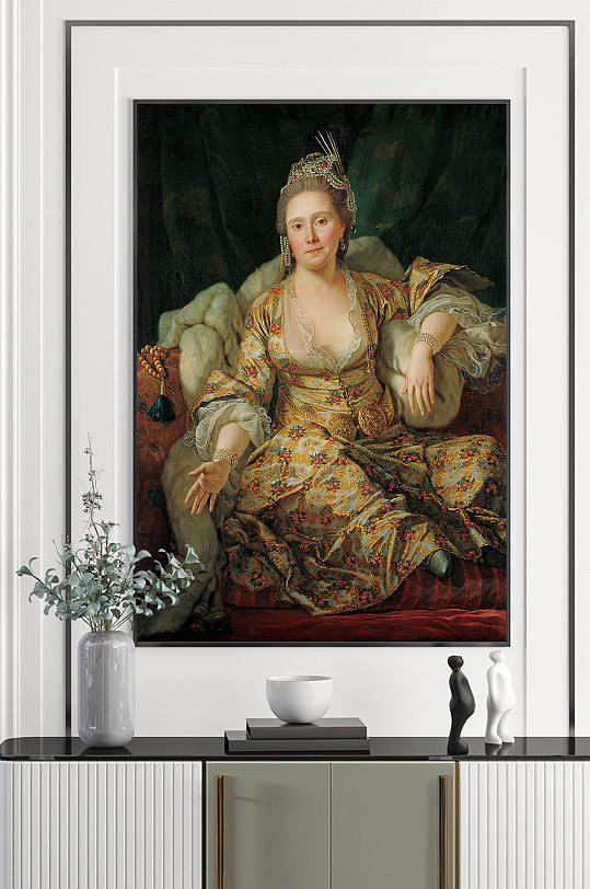 华贵富态的贵妇画像