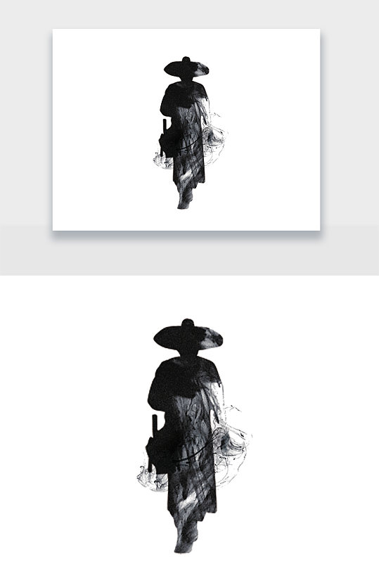 戴帽子人物剪影图片-戴帽子人物剪影素材下载-众图网