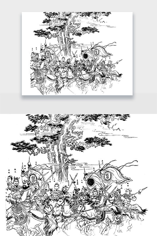 水浒传英雄好汉免扣元素-众图网