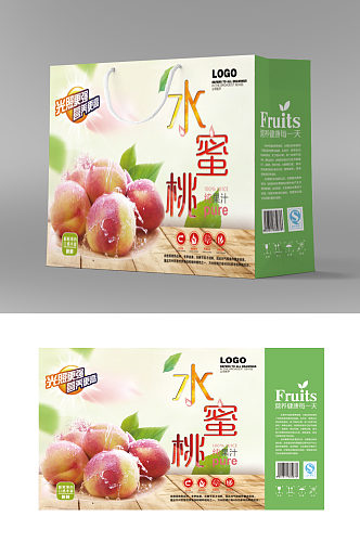 水蜜桃纯果汁礼盒包装设计
