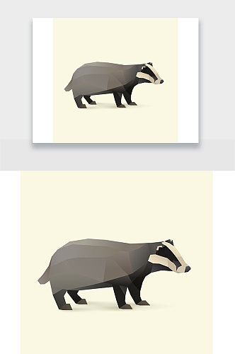 臭鼬动物插画设计