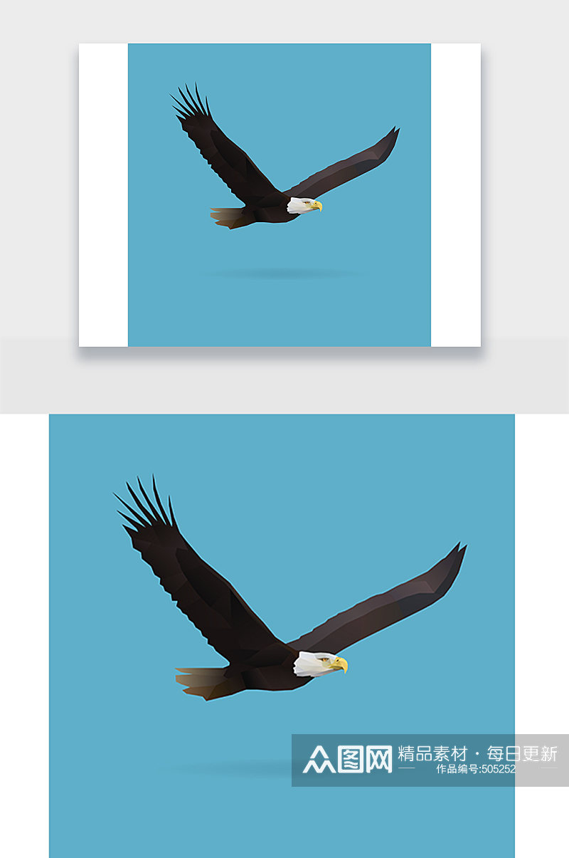 老鹰动物插画设计素材