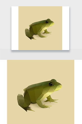 青蛙动物插画设计