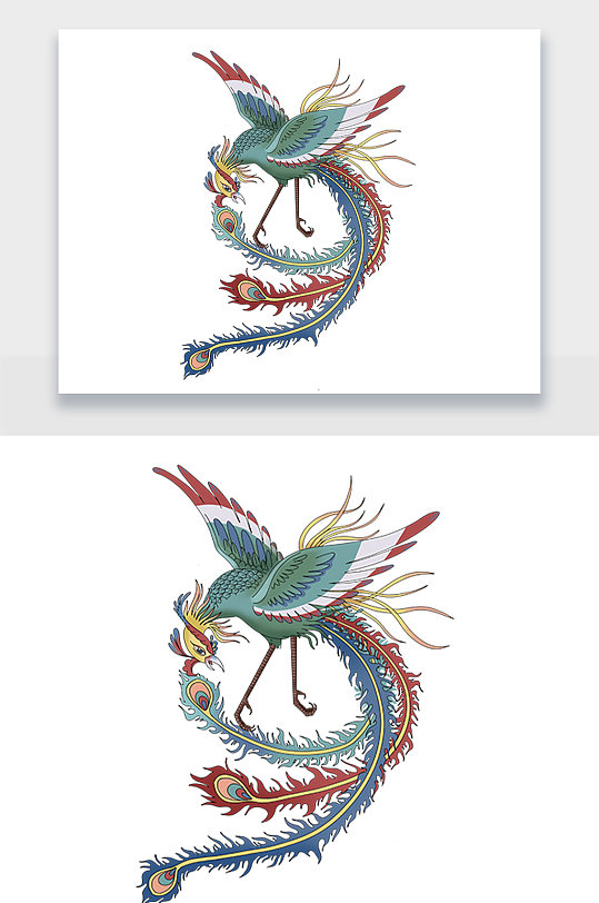 中式传统文化凤凰设计png