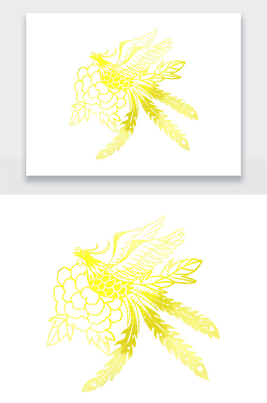 金翅鸟金凤凰png-众图网