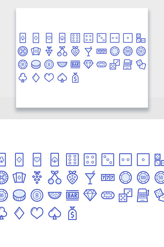 纸牌娱乐图标设计