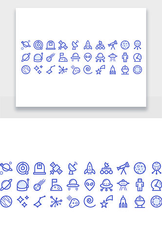 卫星星球图标设计
