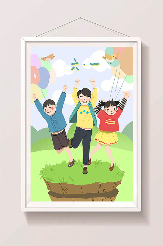 儿童朋友插画图片-儿童朋友插画素材下载-众图网