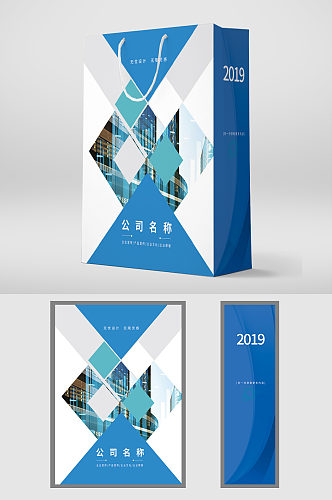 网络科技公司蓝色包装设计
