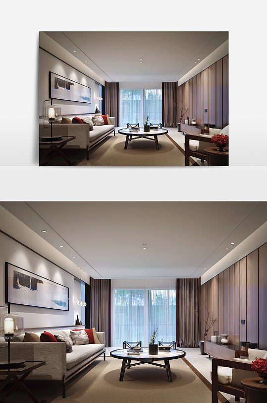 现代装修室内装修设计-众图网