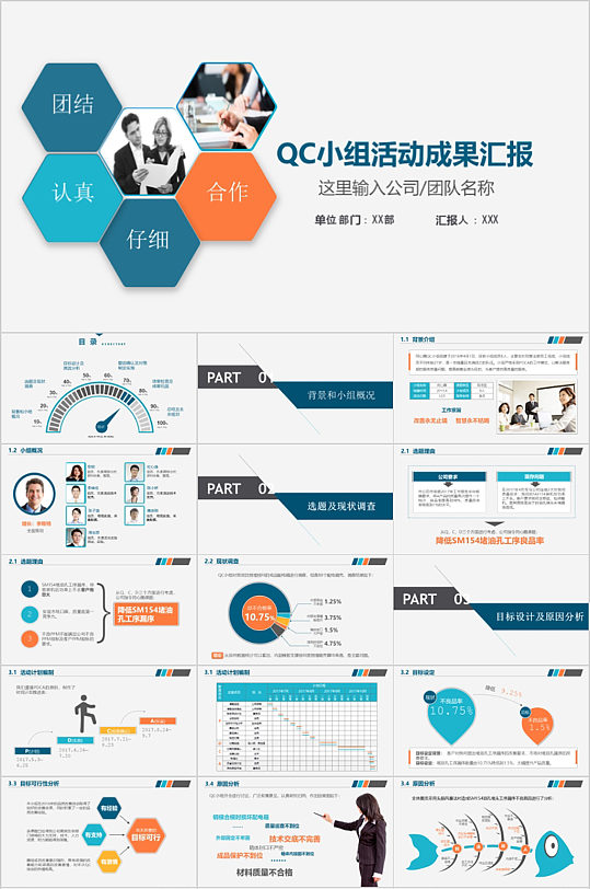 医疗QC小组活动成果汇报PPT