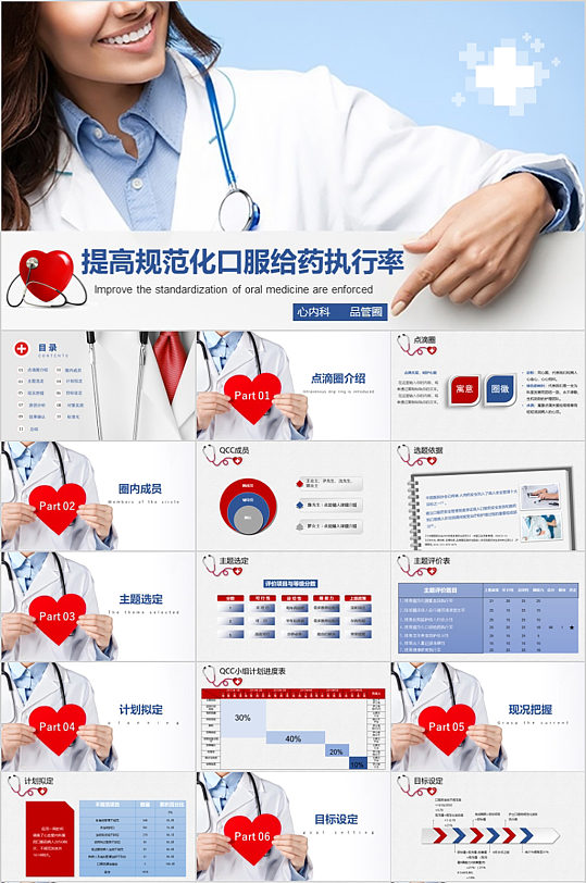 提高规范化口服给药执行率PPT模板
