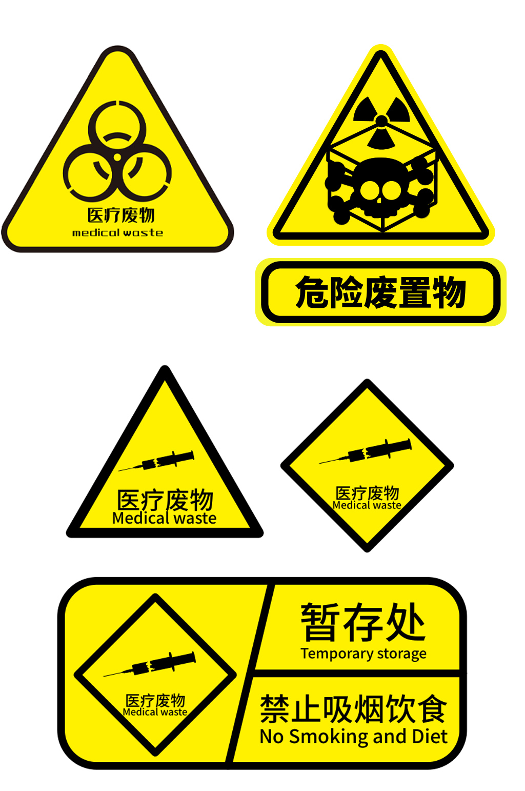 医疗废物危险废置物标签