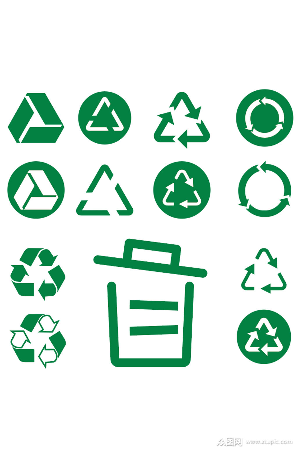 可回收利用垃圾标签
