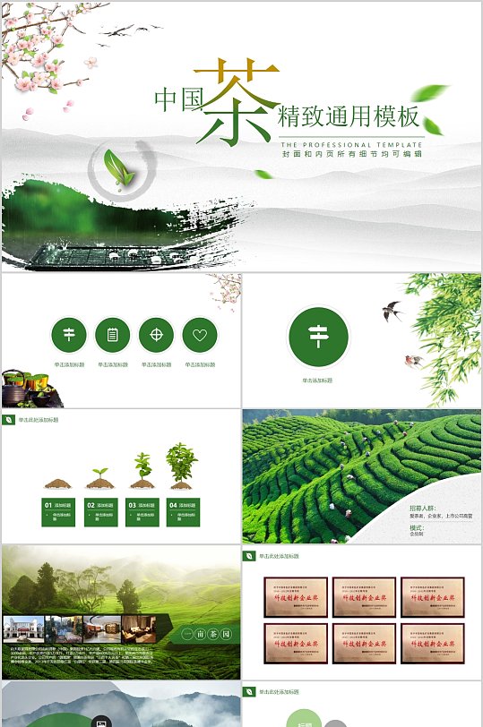 中国茶精致通用PPT模板